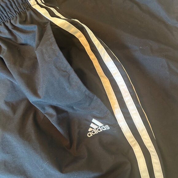Vintage Adidas Fully Lined Y2K Windbreaker Track Pants XL - Picture 3 of 8
